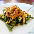 Green Beans with Toasted Almonds and Fried Onions