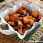 Roasted Cinnamon Almond Sweet Potatoes
