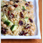 Bulgur with Chickpeas, Cranberries, and Cucumber