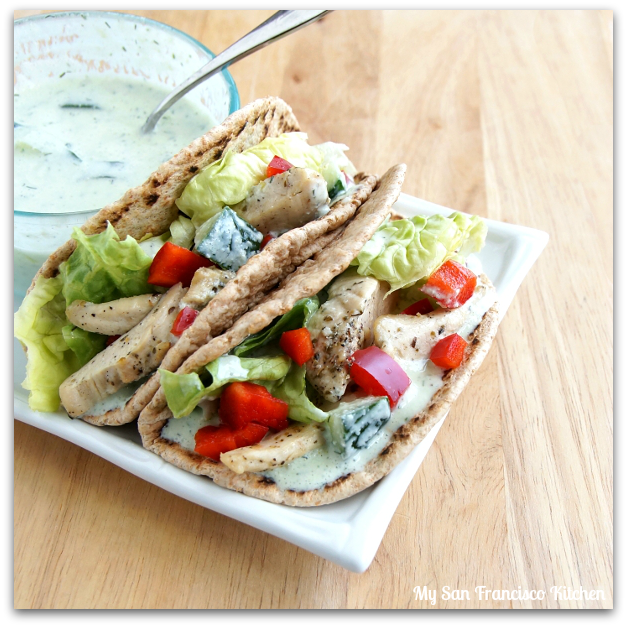 Chicken Gyros with Tzatziki