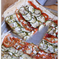 tomato zucchini tart