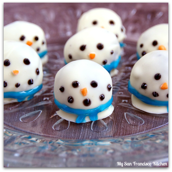 oreo snowman cookie ball