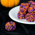 Halloween chocolate avocado truffles