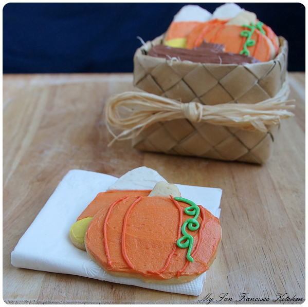 frosted halloween cookies