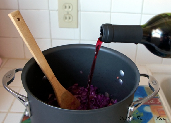 red wine cabbage