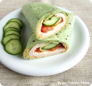 turkey spinach wrap