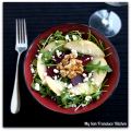 Pear walnut salad