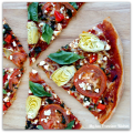 whole wheat vegetarian pizza