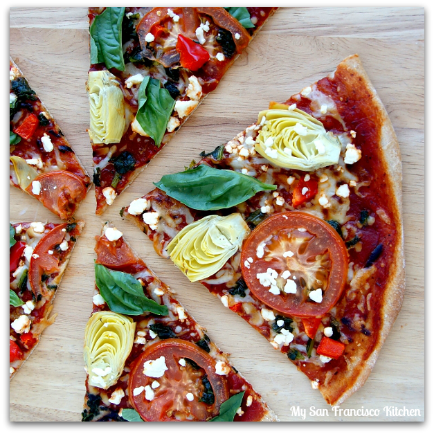 whole wheat vegetarian pizza