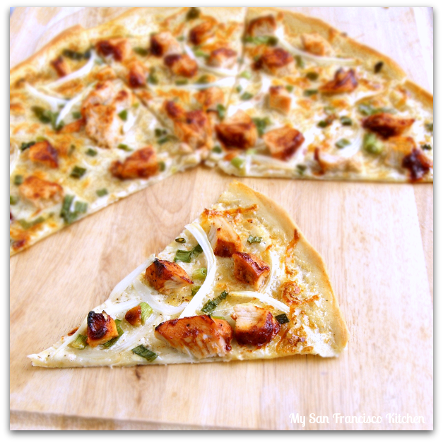 BBQ chicken pizza