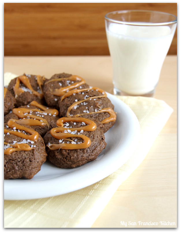 salted chocolate caramel cookies