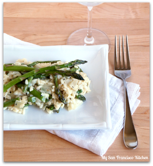 asparagus risotti