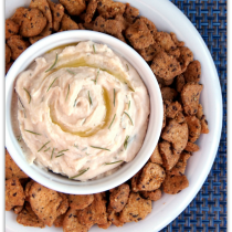 lemon rosemary bean dip