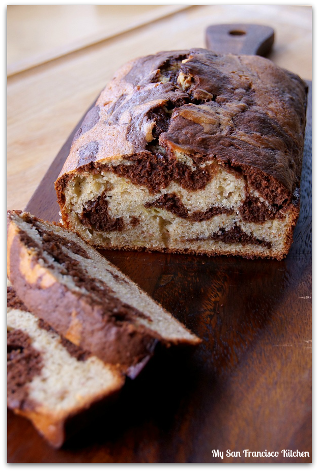 marbled banana bread