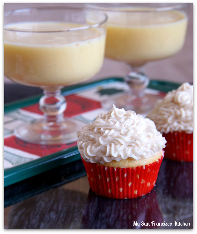 eggnog cupcakes