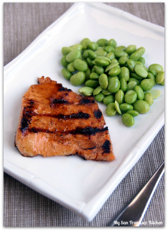 Honey glazed salmon