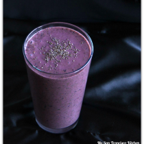 blue chia smoothie