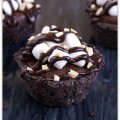 rocky road brownie cups