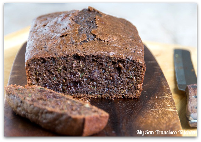 chocolate zucchini bread sliced