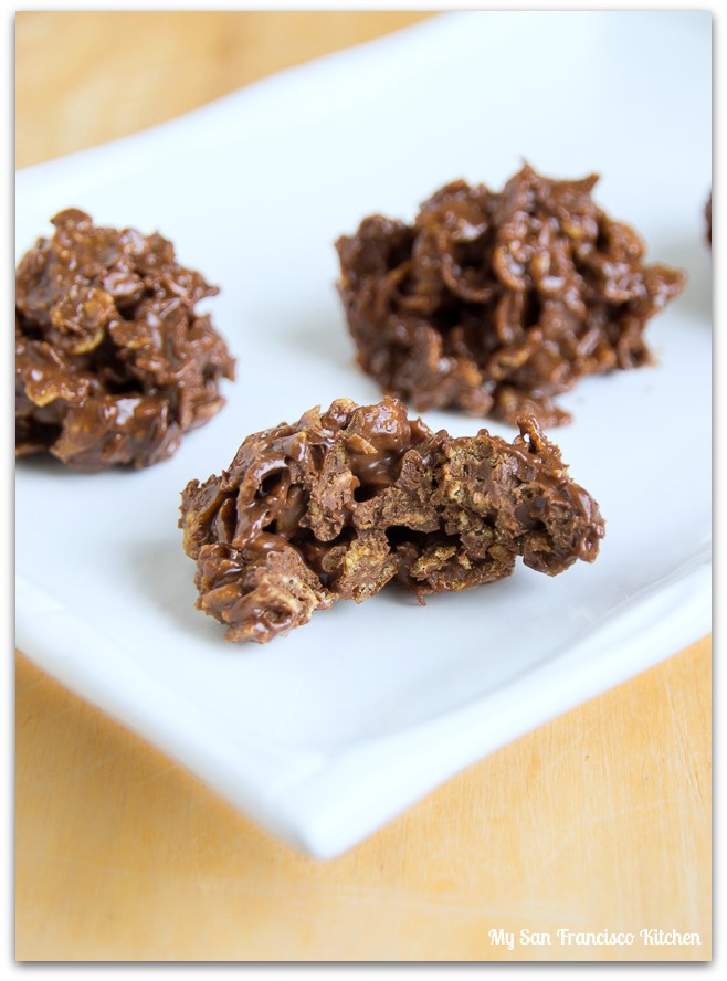 No Bake Chocolate Crunch Cookies