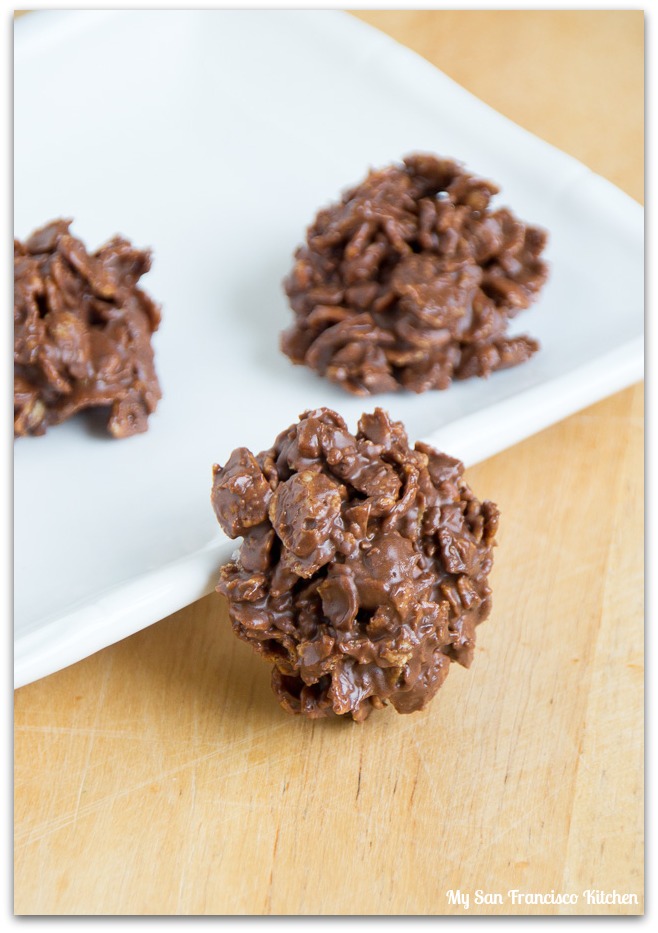 No Bake Chocolate Crunch Cookies