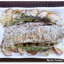 pork tenderloin and apples