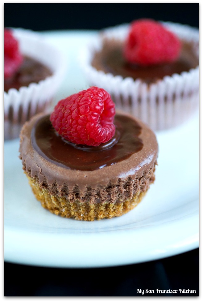 mini chocolate cheesecake