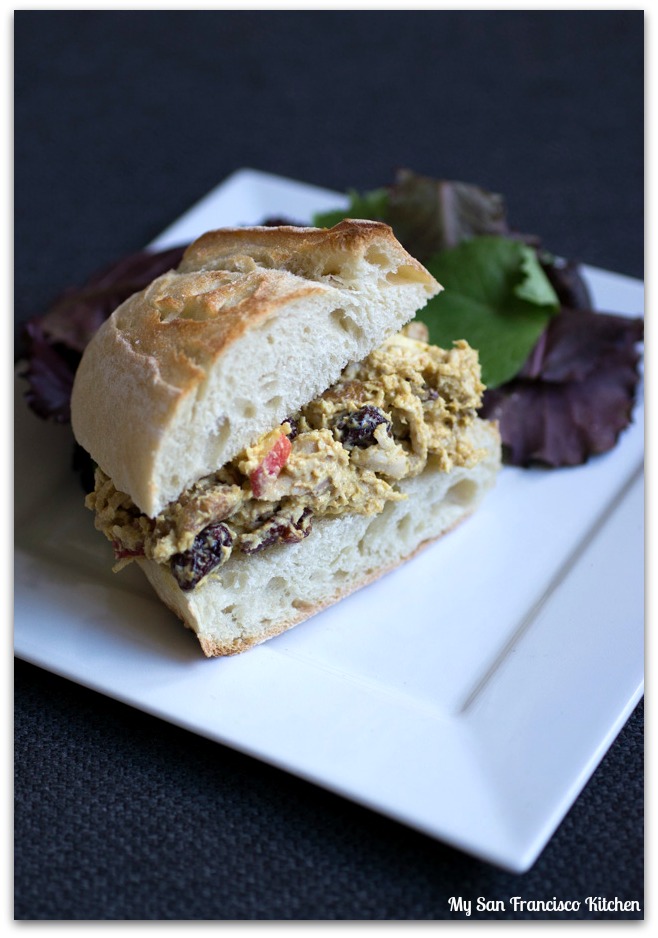 curried chicken sandwich