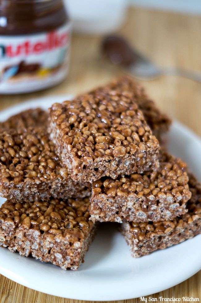 Nutella Rice Krispies Treats