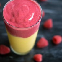 Mango Raspberry Sunrise Smoothie