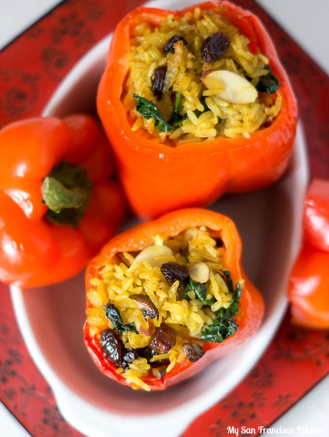 Thai Vegetarian Stuffed Peppers