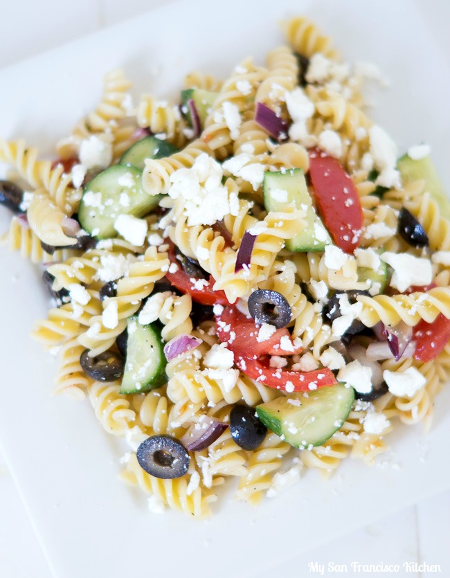 Greek pasta salad