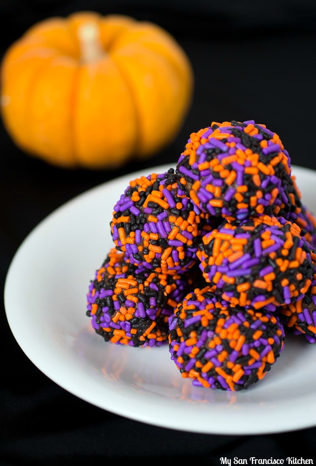 Halloween Chocolate Avocado Truffles