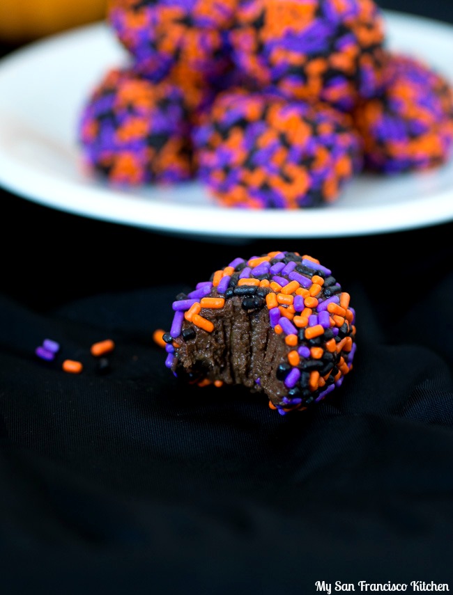 Halloween Chocolate Avocado Truffles