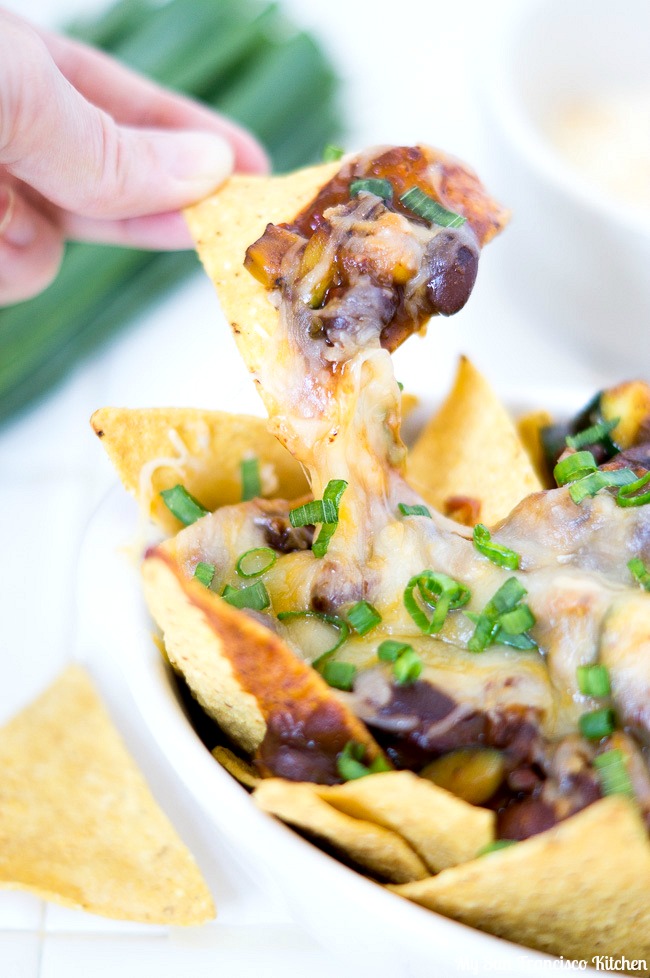 Vegetarian Chili Nachos