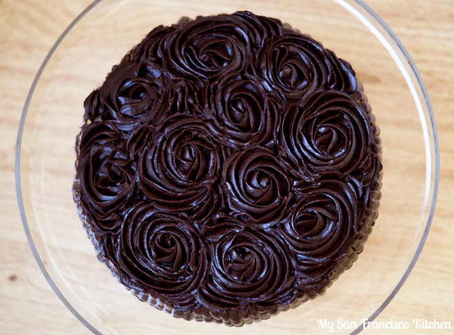 Chocolate Ganache Yellow Cake