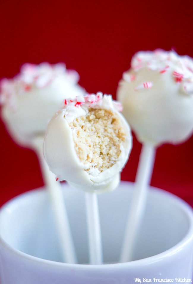candy cane cake pops