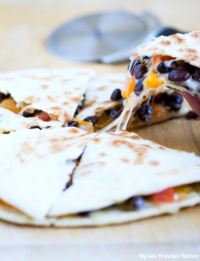 Black bean quesadilla