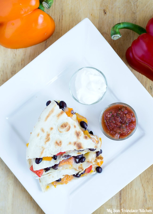 Black bean quesadilla