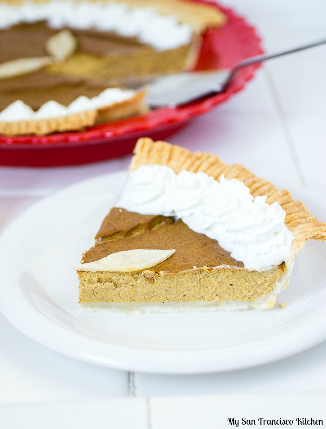 Vegan Pumpkin Pie Slice