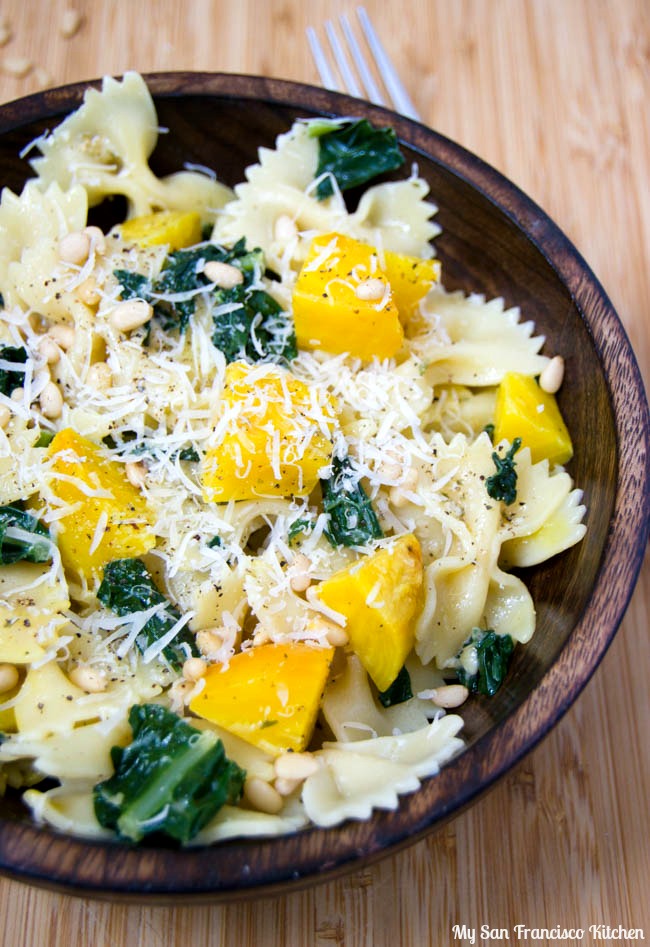 Yellow Beet, Kale, Pine Nut Farfalle