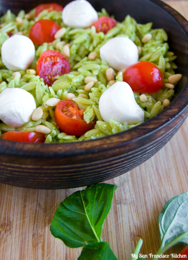 Caprese Orzo Pasta Salad