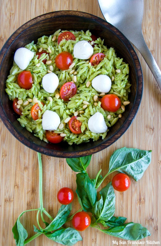 Caprese Orzo Pasta Salad