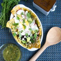 Tomatillo Chilaquiles