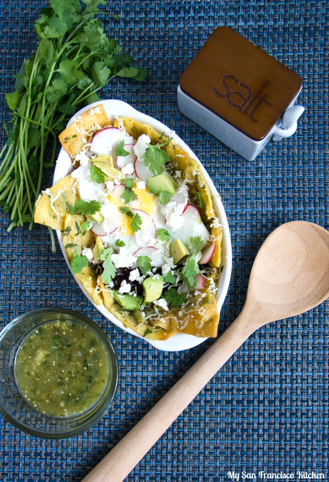 Tomatillo Chilaquiles