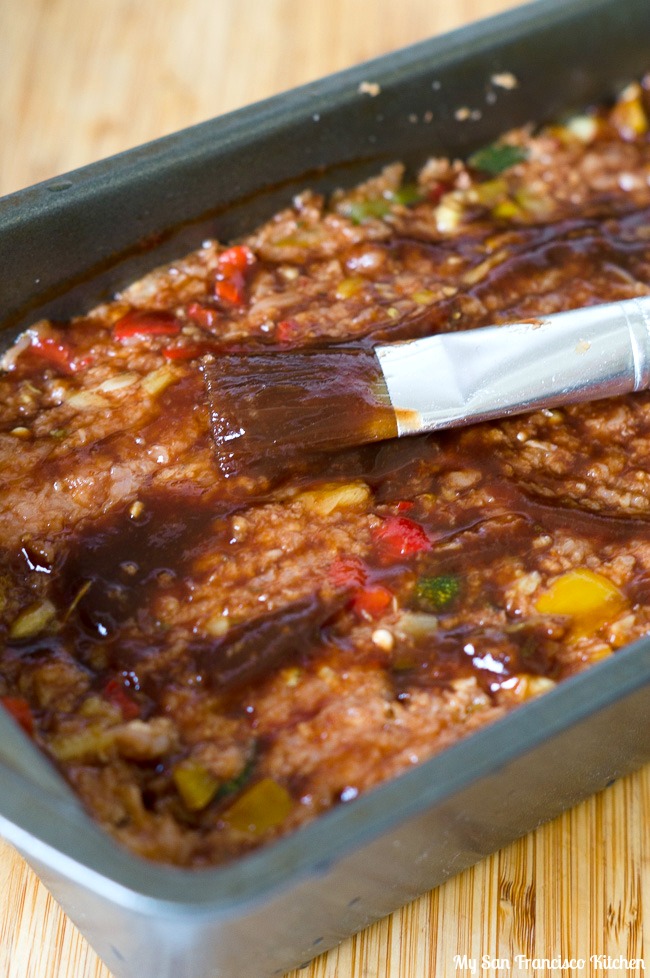 Vegetable Meatloaf with Balsamic Glaze