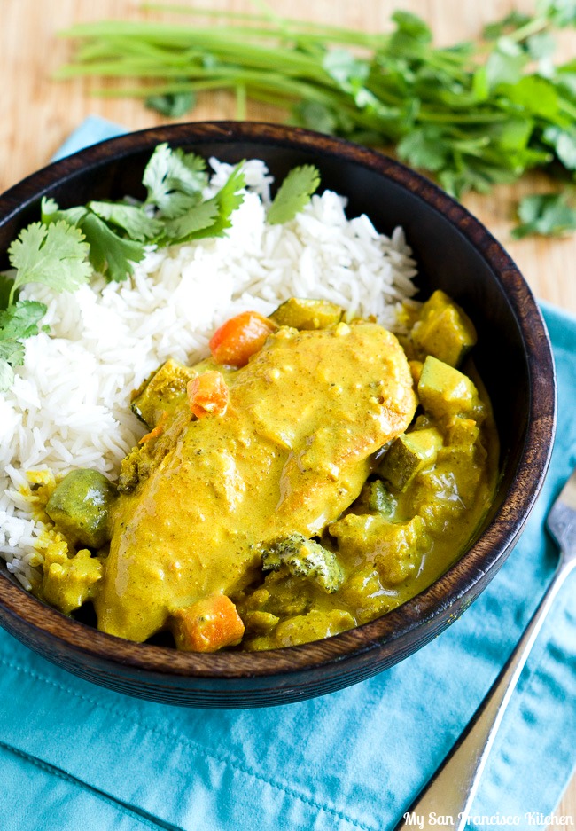 Healthy Slow Cooker Yellow Chicken Curry Ambitious Kitchen - Rezfoods ...