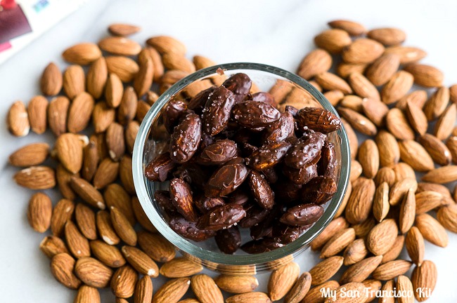 Cherry Dark Chocolate Almonds with Sea Salt