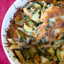 Kale Zucchini Baked Ziti