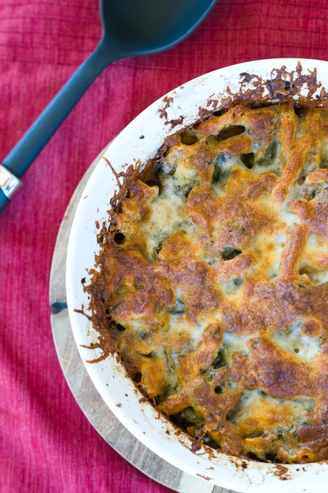 Kale Zucchini Baked Ziti